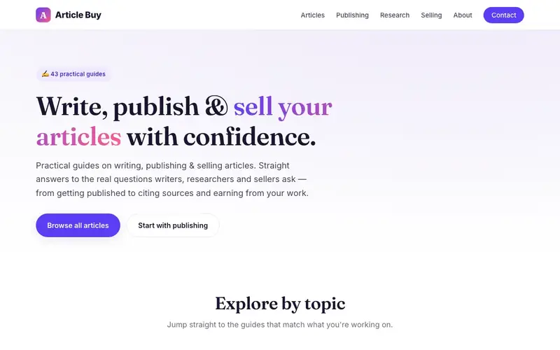 ArticleBuy website screenshot