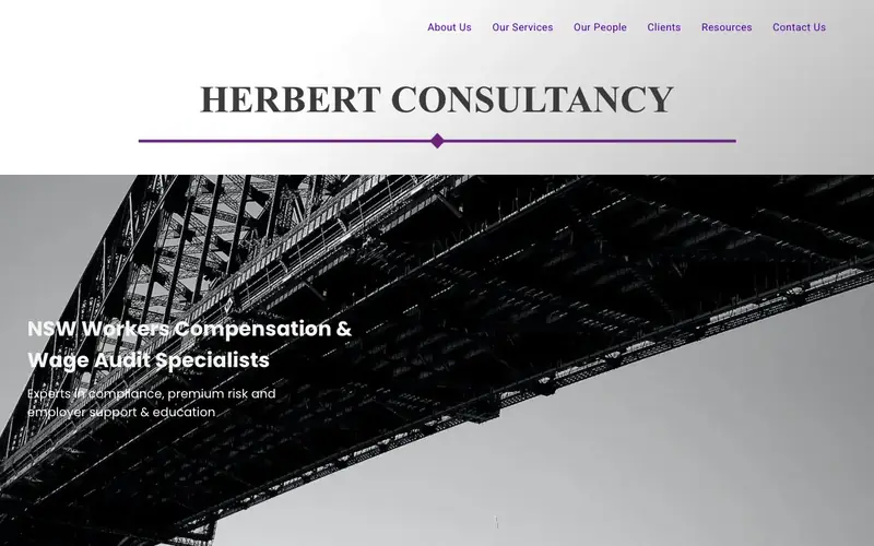Herbert Consultancy website screenshot