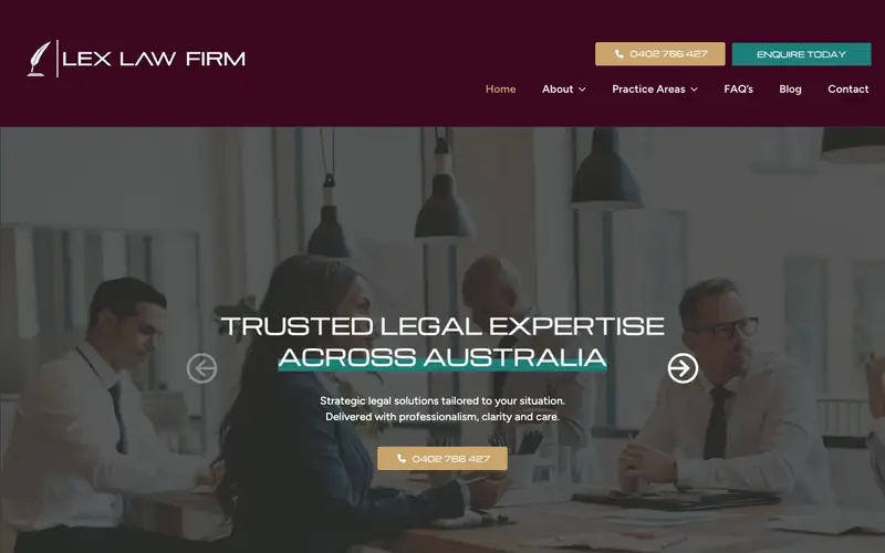 LexGlobal Partners website screenshot