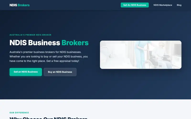 NDIS Brokers website screenshot