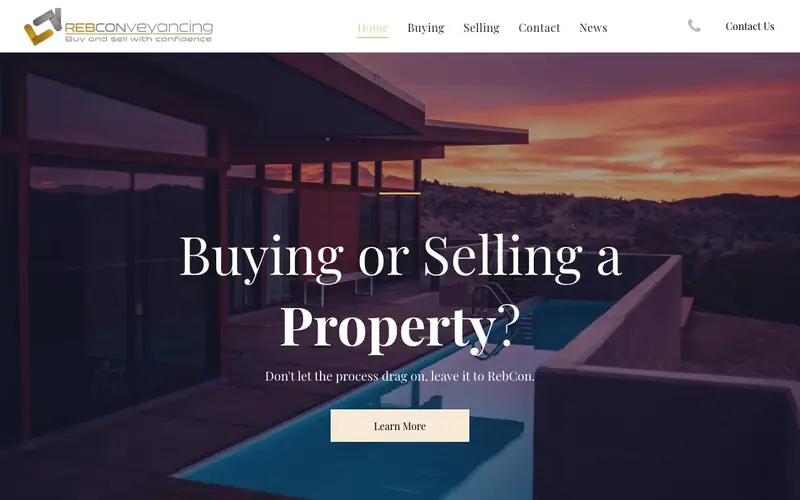 RebConveyancing website screenshot
