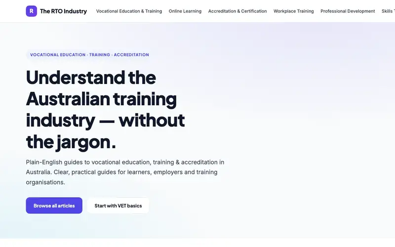 Therto Industry website screenshot